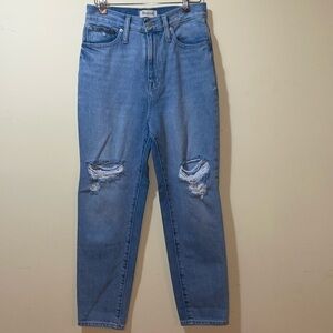 Womens Madewell The MomJean Distressed